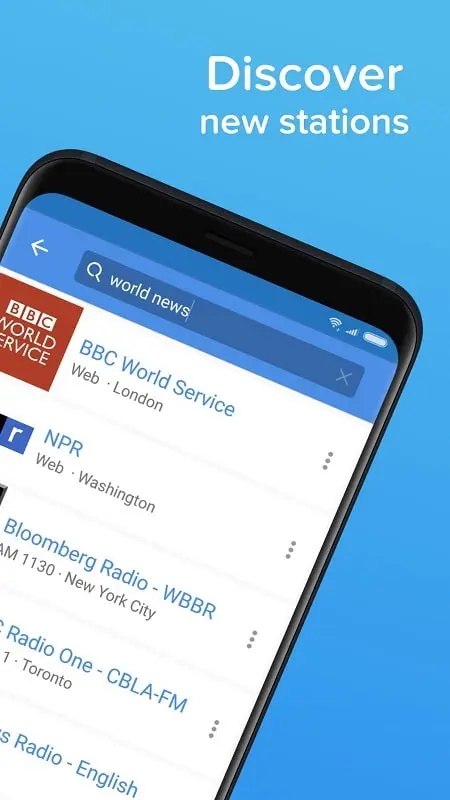 Simple Radio  APK interface