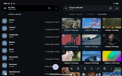 Solid Explorer modern interface
