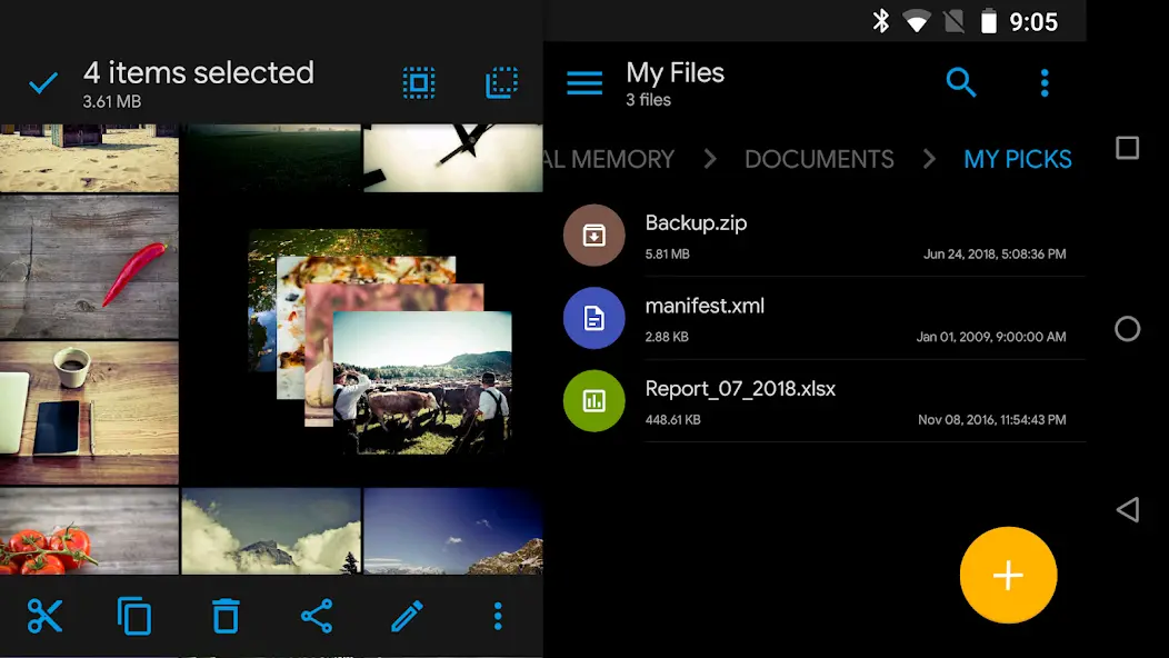 Cloud file management in Solid Explorer