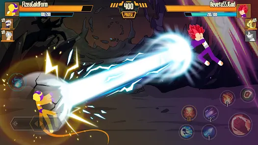 Skill combo in Stickman Dragon Fight