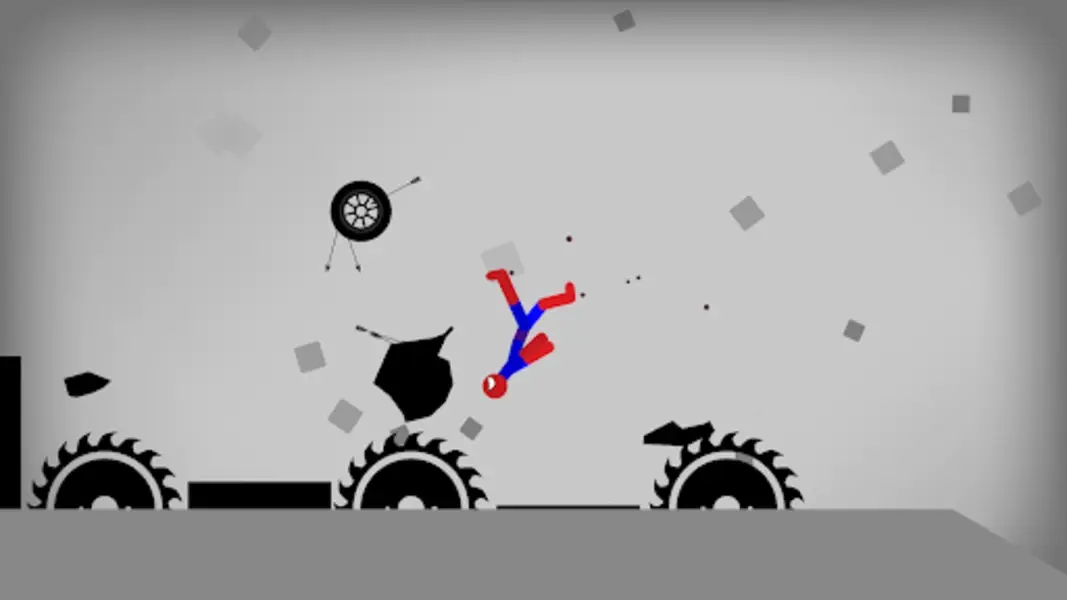 Different maps in Stickman Falling game