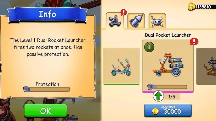Upgrading weapons in The Catapult 2