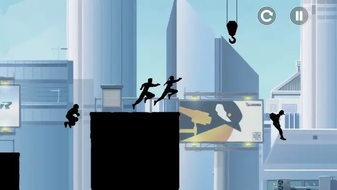 Vector MOD APK parkour gameplay