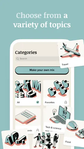 Vocabulary MOD APK interface