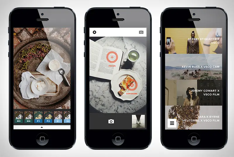 Editing photos with VSCO MOD APK interface