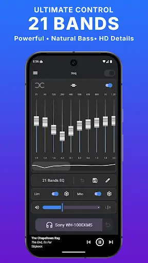 XEQ equalizer interface
