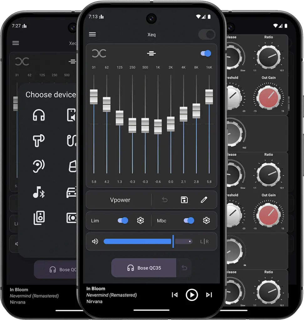 XEQ audio enhancement on Spotify