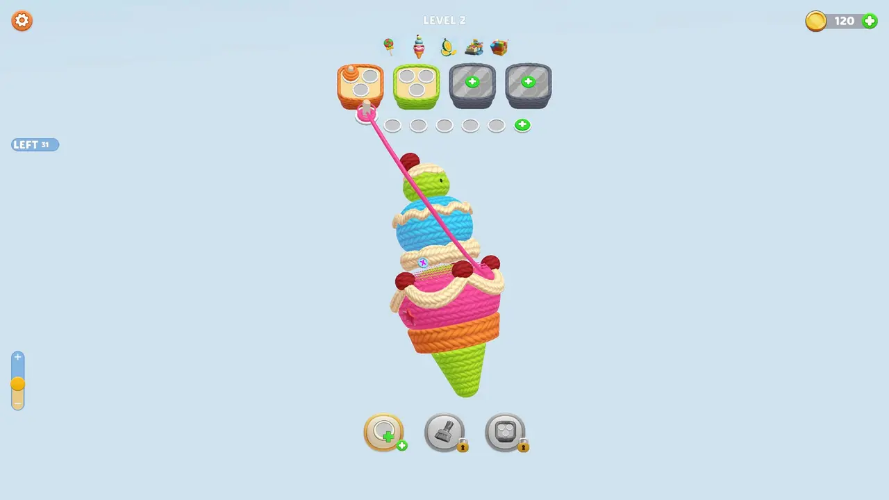 Unlimited Coins Feature in Yarn Fever MOD