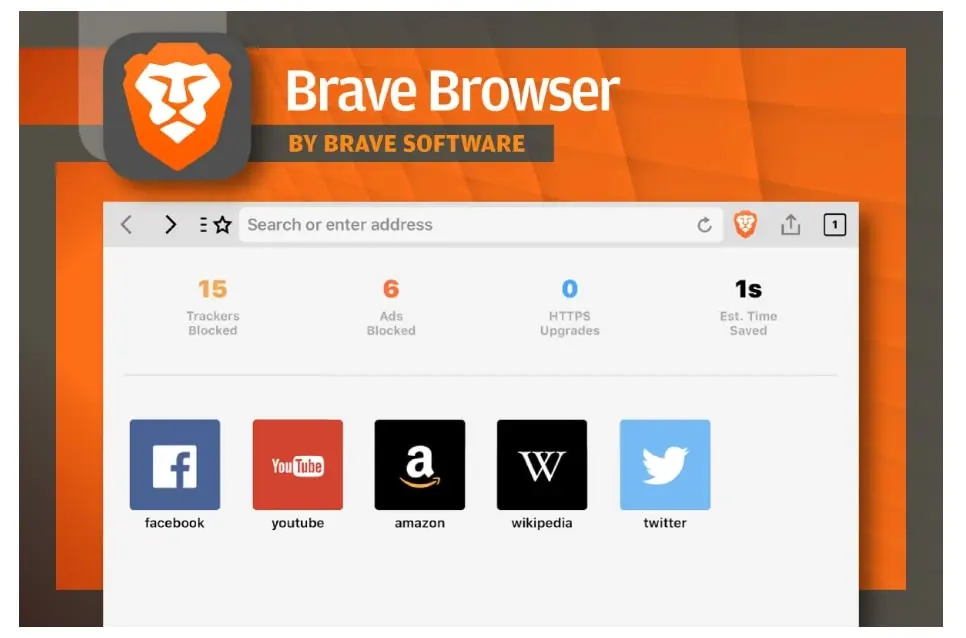 Brave APK browser interface