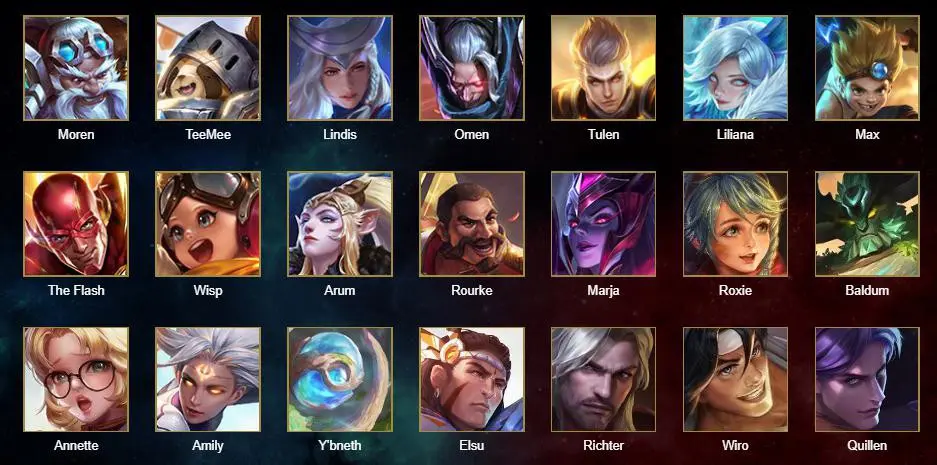 Tướng trong Garena Liên Quân Mobile APK