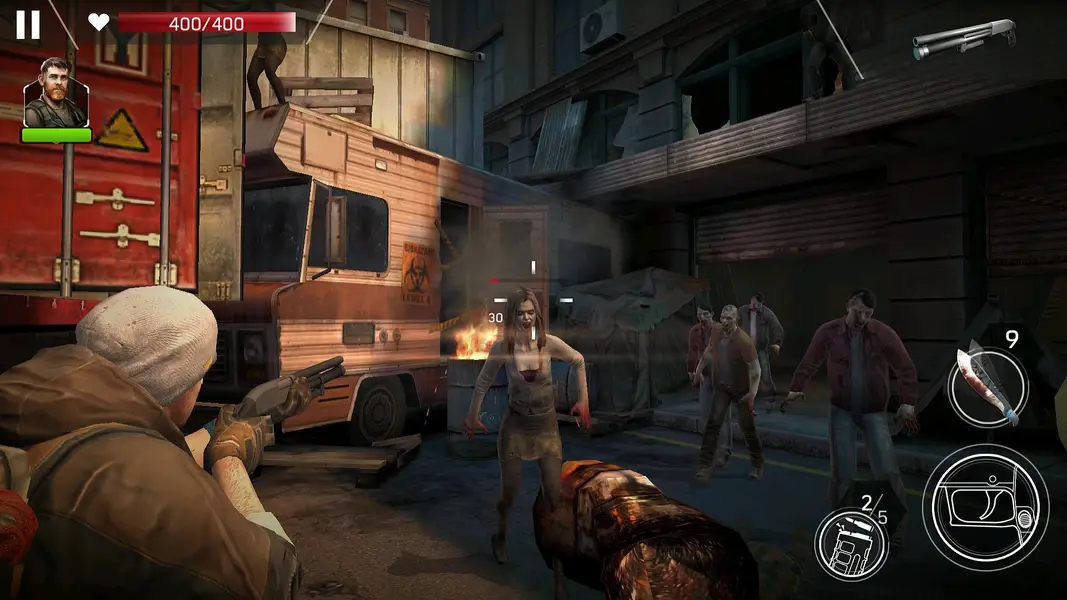 Left to Survive MOD APK combat gameplay