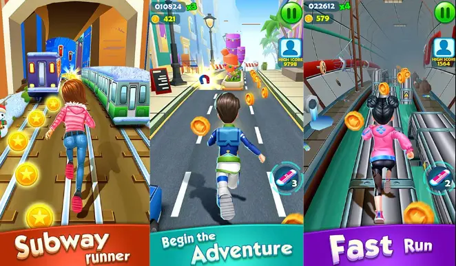 Subway Princess Runner MOD APK endless running gameplay