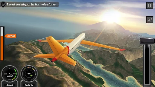 Flight Pilot: 3D Simulator MOD APK ảnh màn hình 1