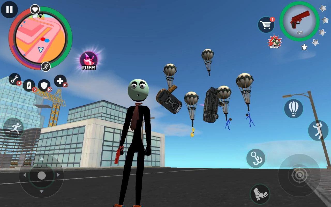 Stickman Rope Hero 2 MOD APK screenshot 2