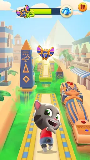 Talking Tom Gold Run MOD APK screenshot 1