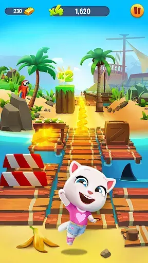 Talking Tom Gold Run MOD APK screenshot 2